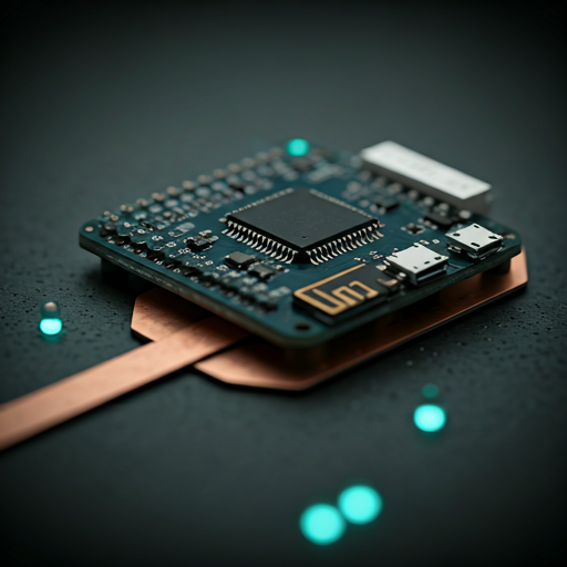 ESP32 microcontroller close-up